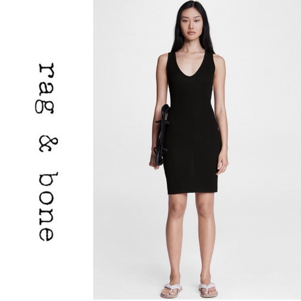 Rag & Bone • Zoe Deep V Mini Dress • Like New
